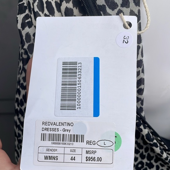 RED VALENTINEO Silk Dress Size 44 - Picture 4 of 9